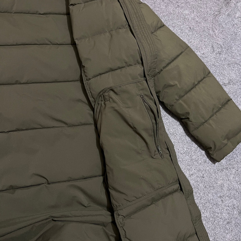 Andrew Marc Stretch Hooded Puffer Coat Olive Green Women's Size XL - Picture 10 of 15